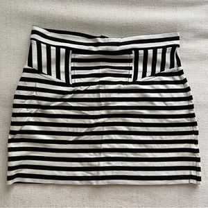 French Connection Striped Mini Skirt Size 6